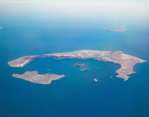 The Volcano of Santorini