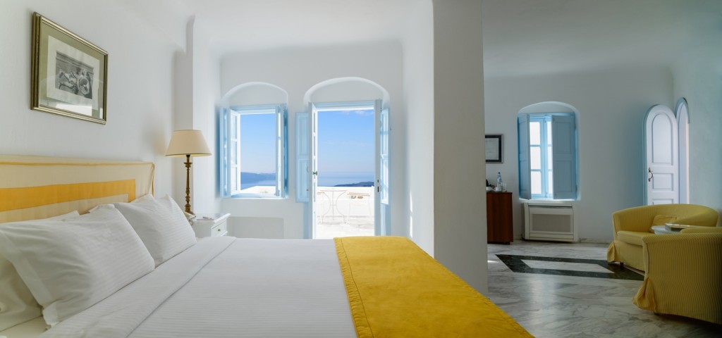Aegean Sea views from Volcano & Sea View Suite 